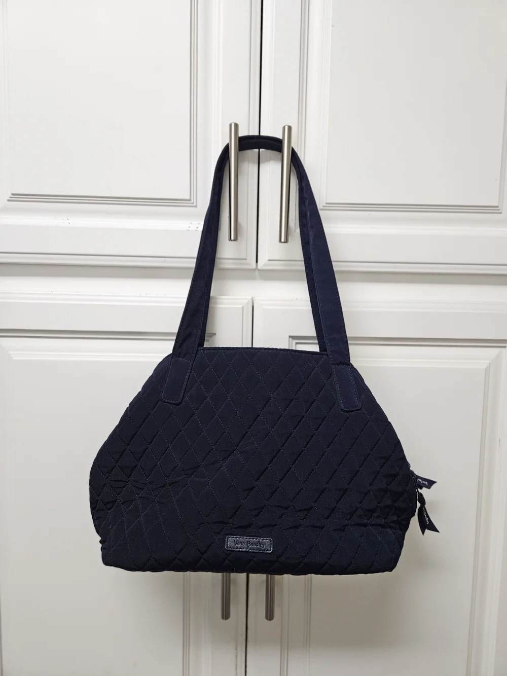 Vera Bradley Quilted Navy Shoulder Bag